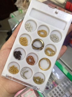 Set 12 dây xích trang trí nail