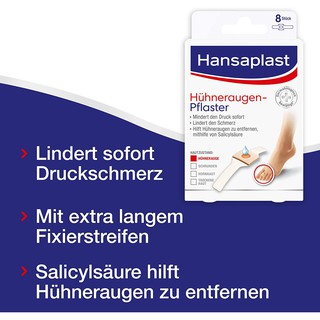Miếng dán mụn cóc/ mắt cá chân Hansaplast Hühneraugen Pflaster Đức