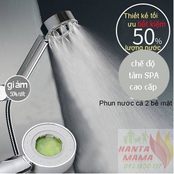 [Free Ship ] Vòi sen tắm tăng áp nước 2 mặt Nhật Bản cao cấp có mặt phun sương massage cơ thể