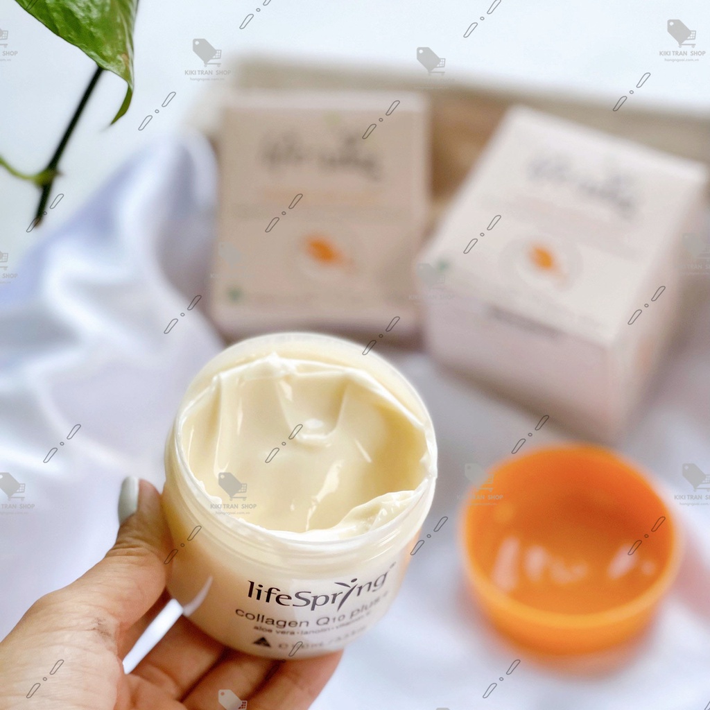 Kem nhau thai cừu LifeSpring Collagen Q10 Plus, hộp 100ml chính hãng Úc, giúp da căng mịn, mờ nám, giảm tàn nhang