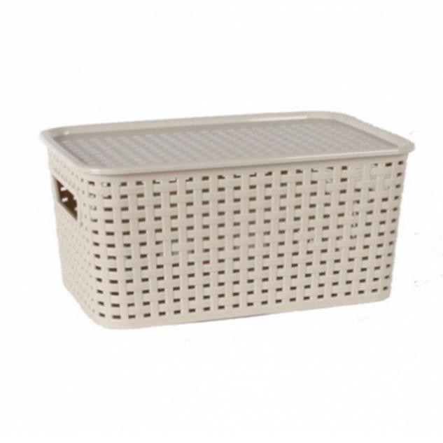 [HANG HOT] Giỏ đựng đồ có nắp đậy hàn quốc (nhiều kích thước) màu sắc random