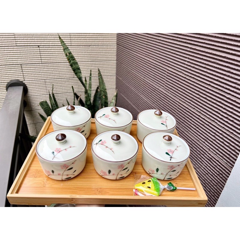 KHAY MỨT HŨ SỨ ĐỰNG BÁNH KẸO ĐỒ ĂN GỐM SỨ BÁT TRÀNG
