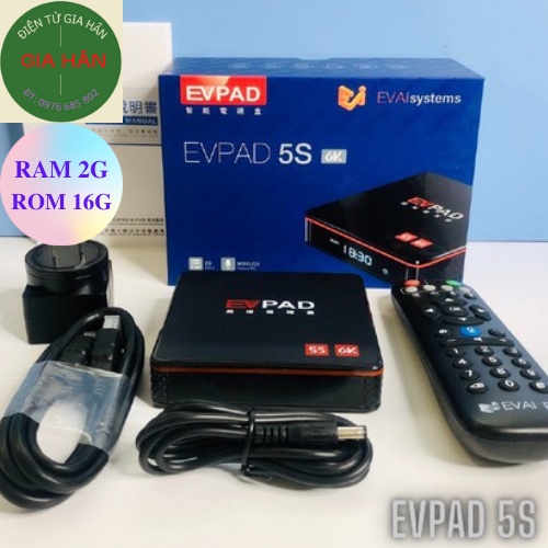 TIVI BOX EVPAD 5S 2G/16G XEM TRUYỀN HÌNH QUỐC TẾ NHẬT BẢN ,HÀN QUỐC, TRUNG QUỐC, ĐÀI LOAN...CHÍNH HÃNG BẢO HÀNH 12 THÁNG