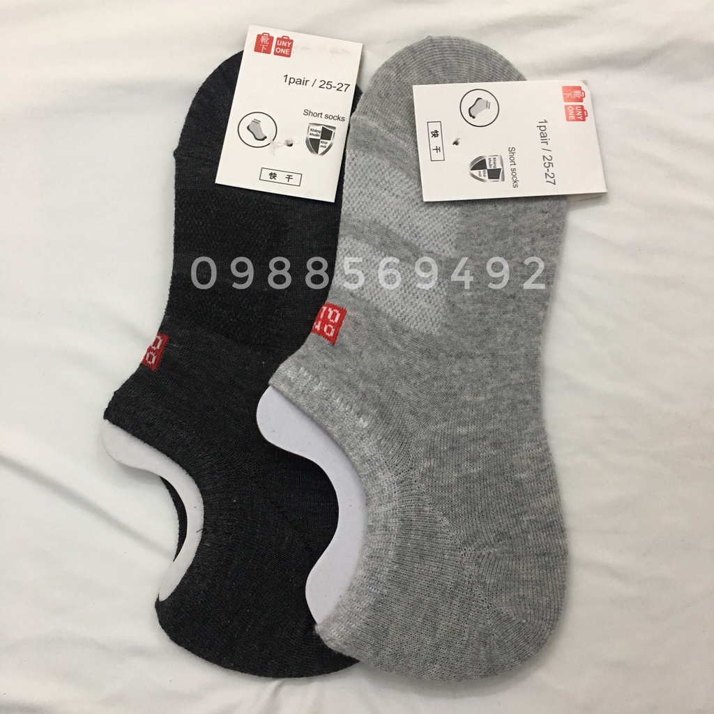 BỘ 5 ĐÔI Tất lười ngắn nam nữ chất cotton thấm hút co giãn tốt kháng khuẩn chống hôi chân