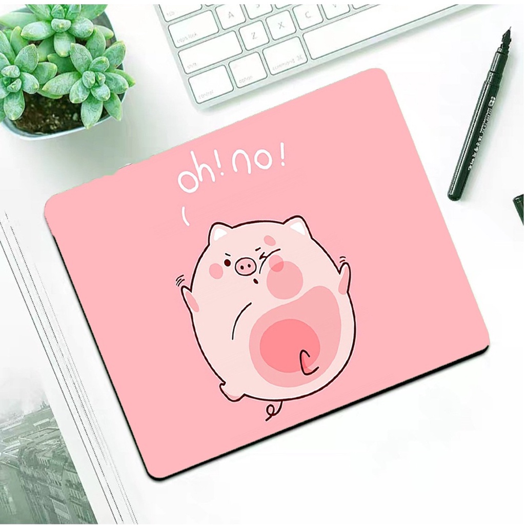 Lót chuột, bàn di chuột 26x21 chống trượt, chống thấm nước nhiều hình dễ thương cho máy tính