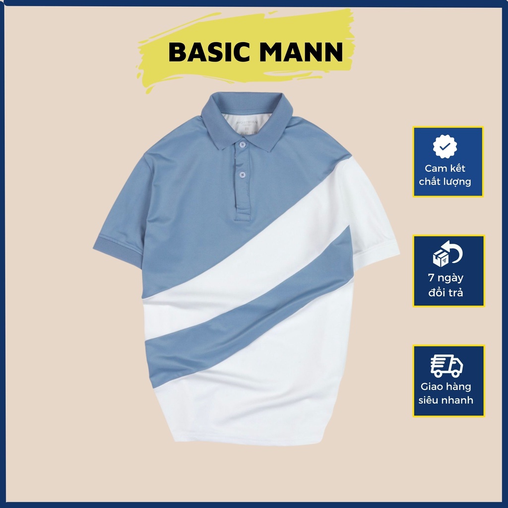Áo thun Polo Nam Basic phối màu vải Cá sấu Cotton chuẩn form [Mẫu hot]