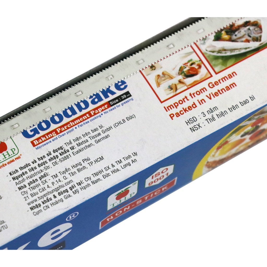 Thùng 24 cuộn giấy nướng bánh GB30 GOODBAKE 30cm x 5m