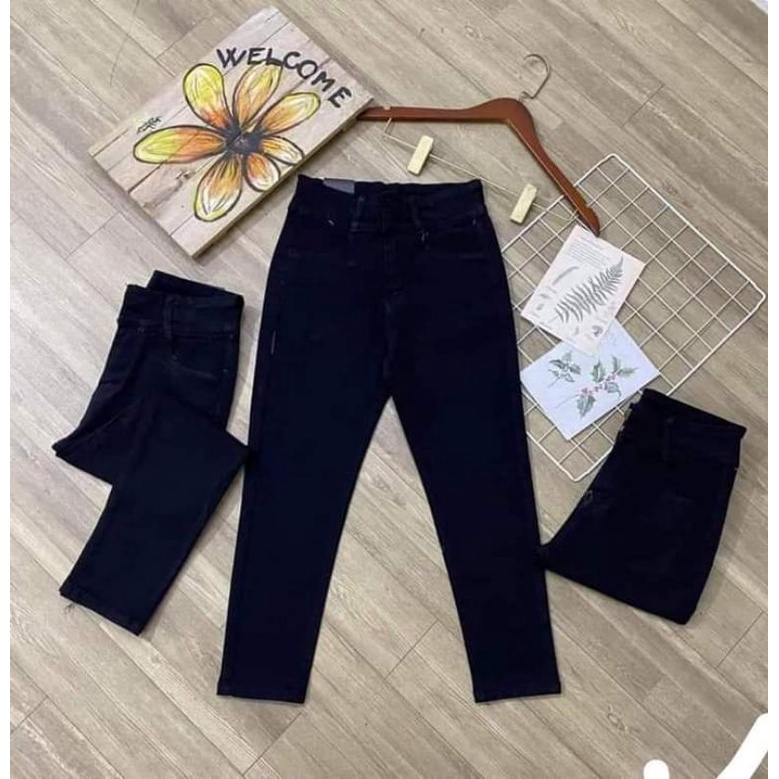 Quần 9tấc jeans lụa