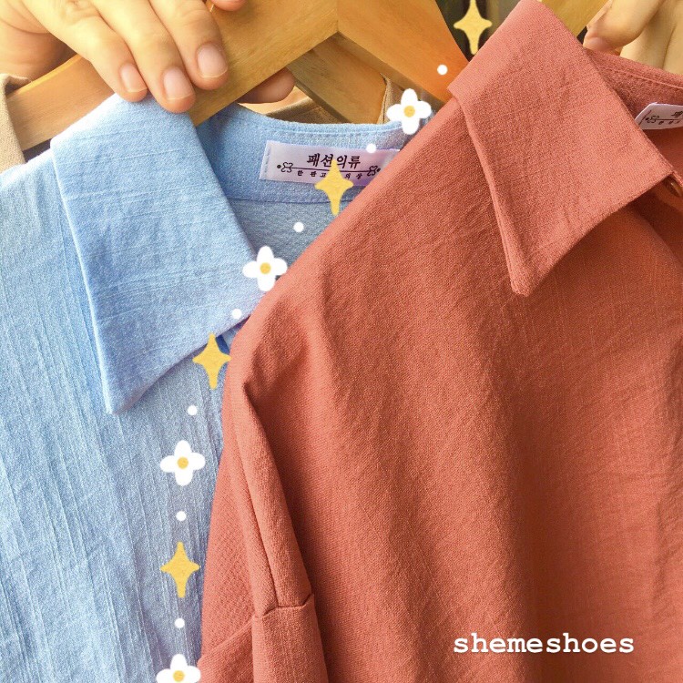 (SALE TẬN GỐC) Đầm Sơ Mi Basic Đi Học Đi Làm Cho Nữ Chất Cotton Mềm Đứng Form Ba Màu Siêu Xinh (Ảnh Thật Tự Chụp)