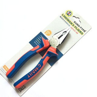 Kìm điện cán xanh đỏ 200mm b0143-08 c-mart