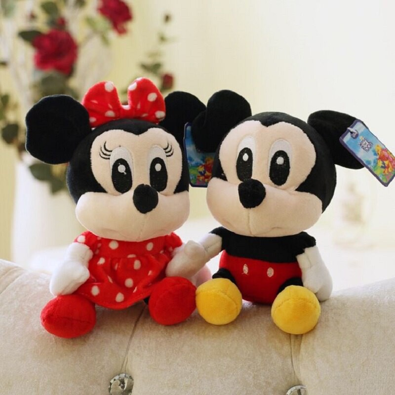 DISNEY Thú Nhồi Bông Hình Chuột Mickey / Minnie / Gấu Pooh / Heo Con Đáng Yêu