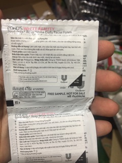 4gói sữa rửa mặt pond’s