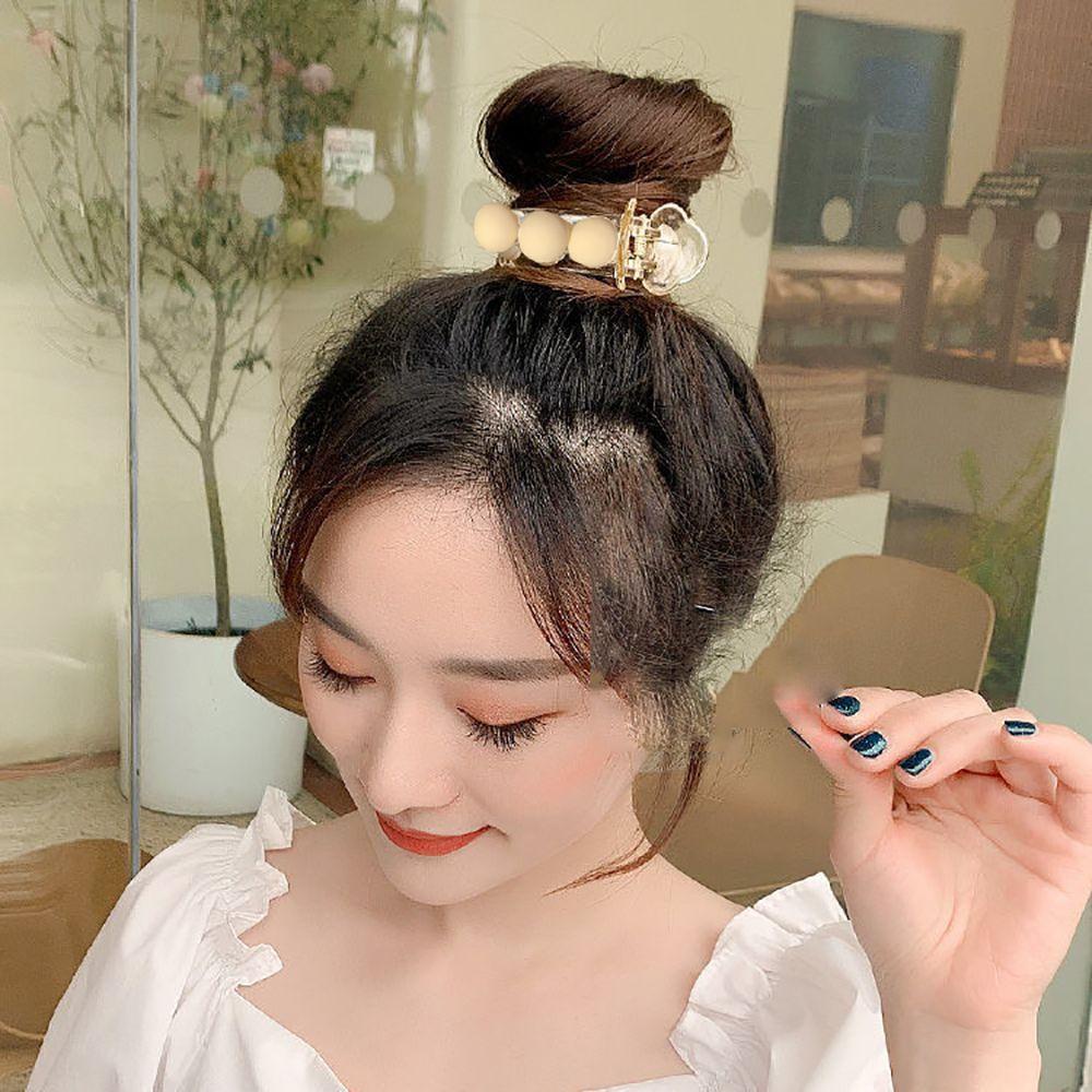 NICKOLAS Kẹp Càng Cua Bằng Nhựa Thiết Kế Đơn Giản Phong Cách Hàn Quốc Cho Nữ