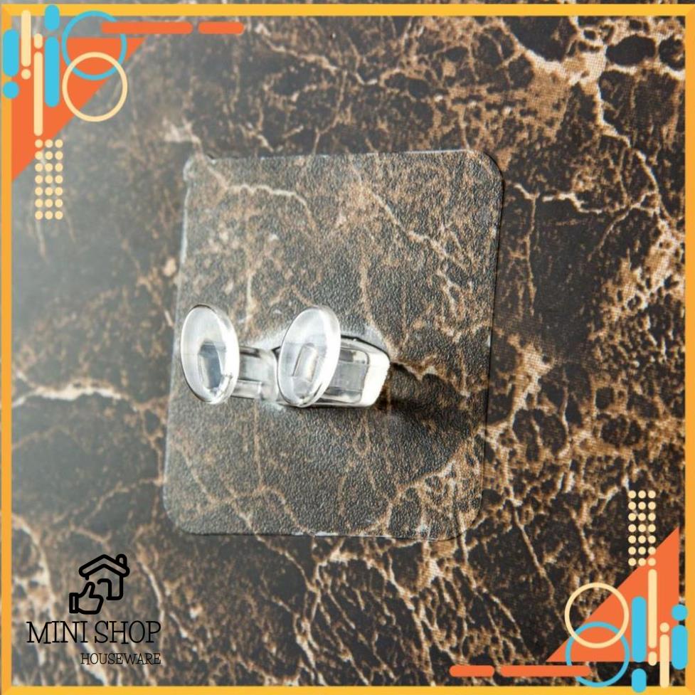 Móc Dán Tường 2 Tai Cao Cấp Kẹp Giữ Phích Cắm, Dây Điện, Kệ Đỡ Sạc Điện Thoại.