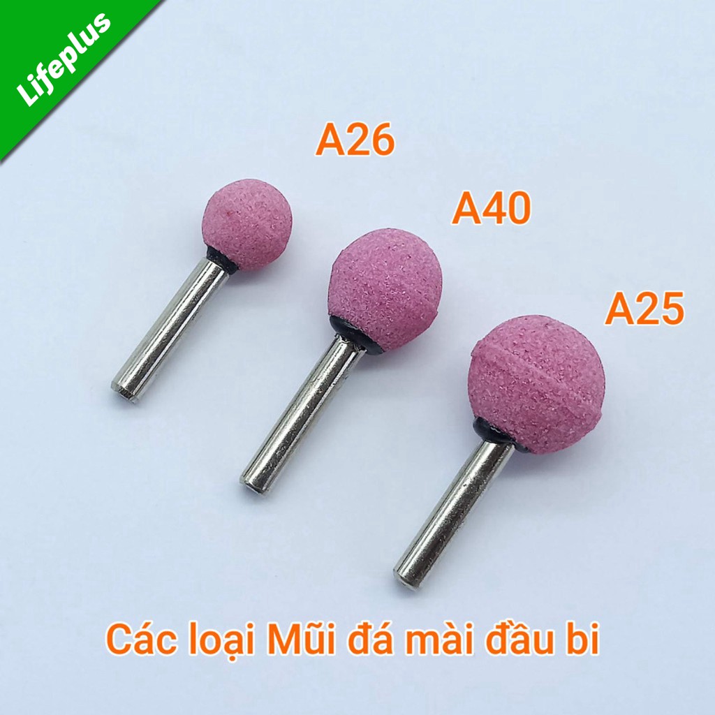 Mũi đá mài đầu bi cốt 6 ly