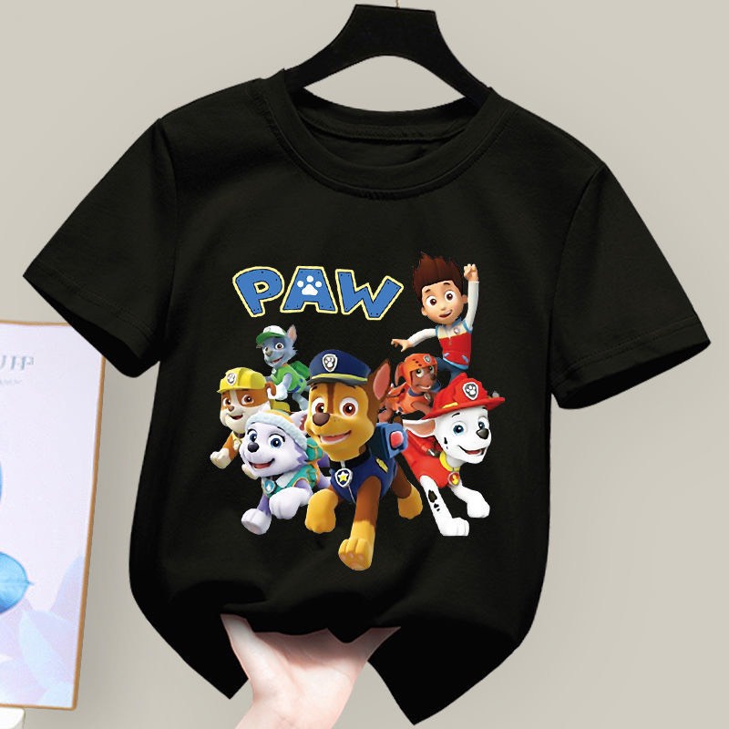 Áo thun cho bé hình cậu bé và 6 con chó PAW .áo cho bé từ 6kg-30kg.AL39,