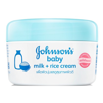 Kem dưỡng da chứa sữa & gạo Johnson's Baby 50g