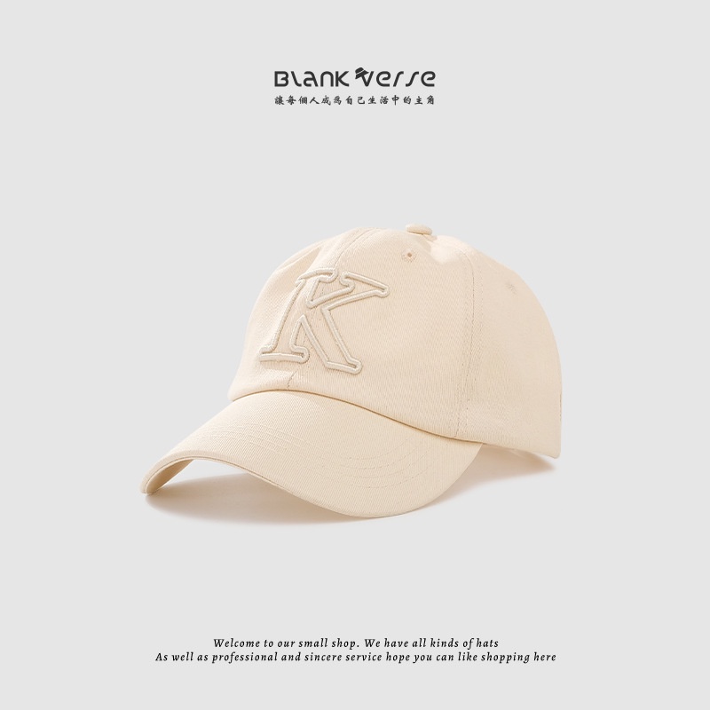 Nón Lưỡi Trai Mềm Thêu Chữ K Cá Tính Thời Trang Cho Cặp Đôi