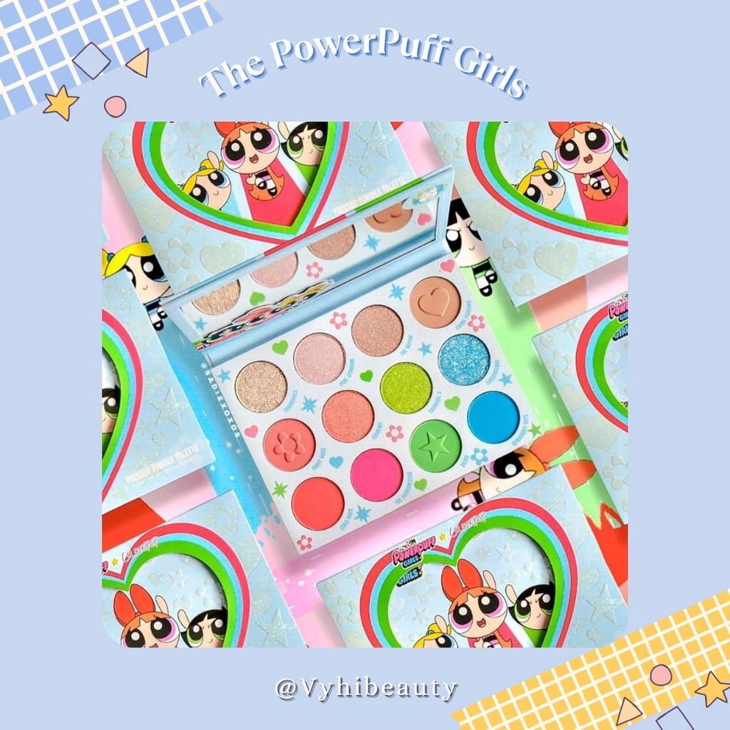 Bảng mắt Colourpop PowerPuff Girls kèm gương