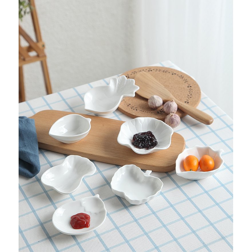 Bát ăn dặm sứ trắng  - Nhiều hình