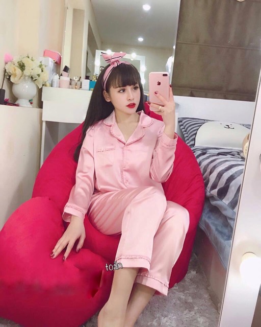 Bộ lụa mặc nhà cao cấp