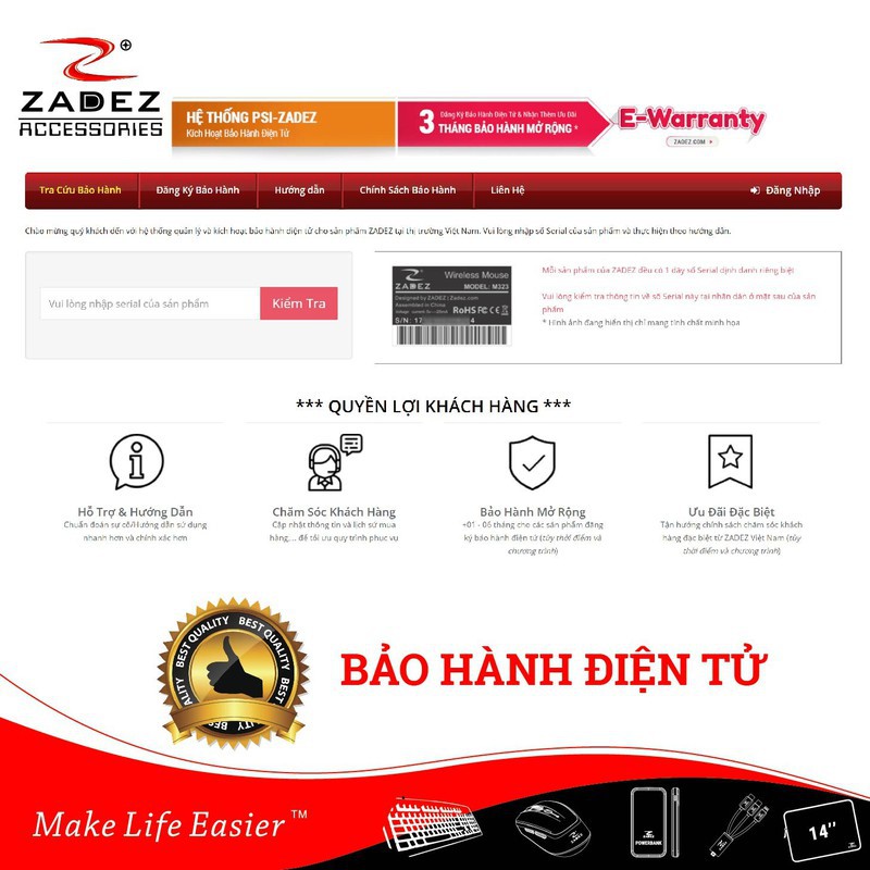 Chuột không dây dùng cho SmartTV ZADEZ M366