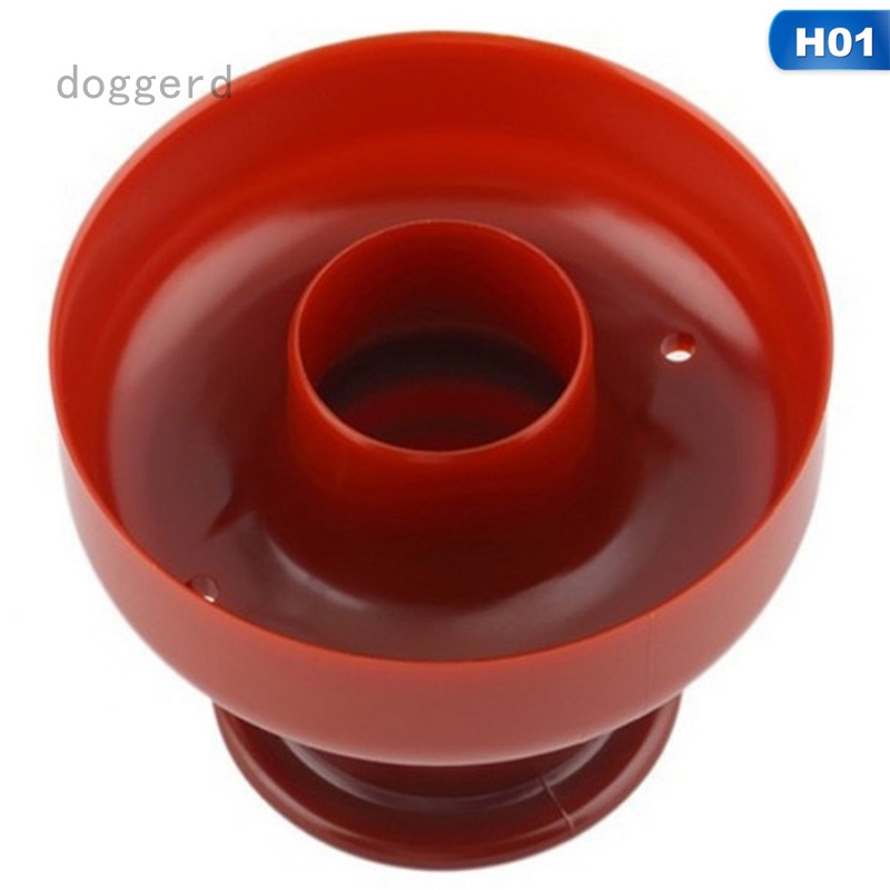 Khuôn làm bánh donut bằng nhựa hình tròn màu đỏ tiện dụng DIY
