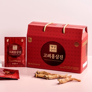 Nước hồng sâm 6 năm tuổi Gaeseong Sangin Goryeo Red Ginseng Jin (gói 50ml x 30 gói) - kèm túi quà tặng