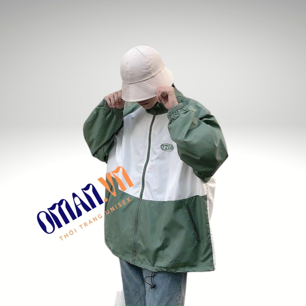 Áo khoác dù 7ZIA nam nữ form rộng Unisex 2 lớp Chống Nắng Siêu Hot ulzzang Jacket Bomber Oman