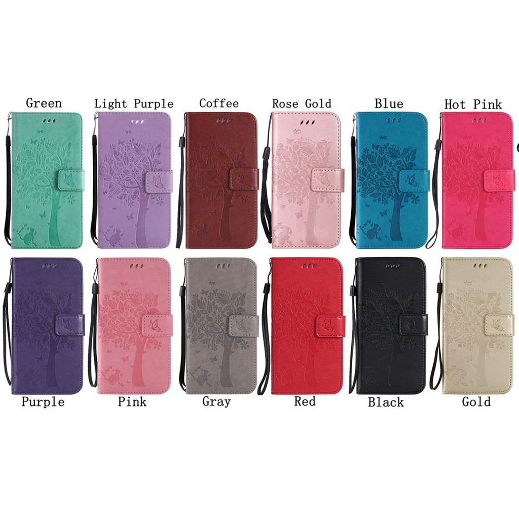 For Huawei Nova 3i/P Smart Plus Cat Tree Leather Flip Stand Case