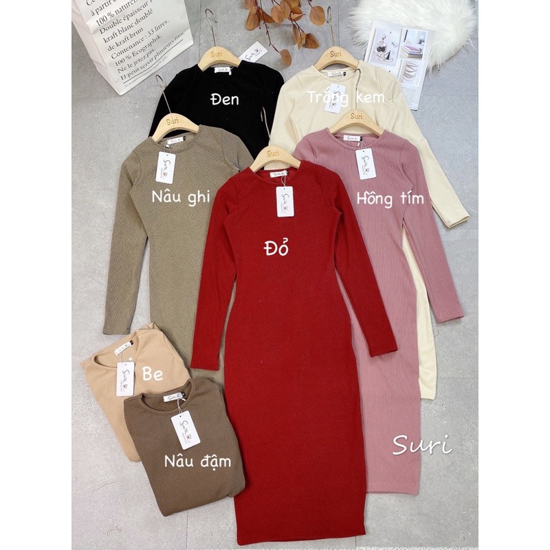 VNU0022 - VÁY BODY NHUNG TĂM TRƠN CỔ TRÒN | BigBuy360 - bigbuy360.vn