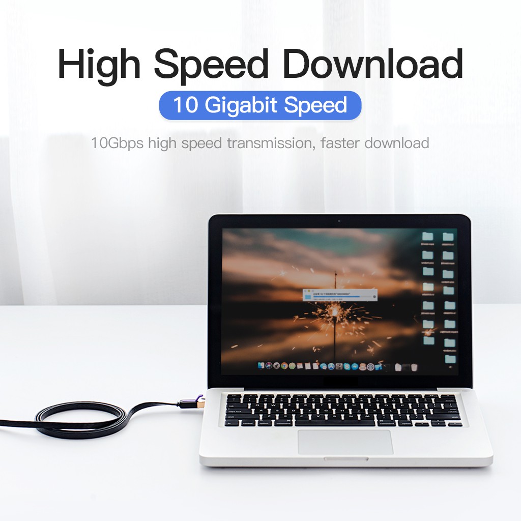 Vention Dây Cáp Mạng lan cat7 rj45 10gbps Cho pc laptop tv box