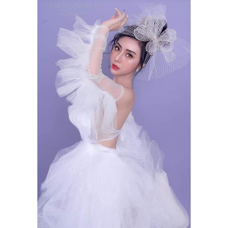 cặp tay voan chụp hình
