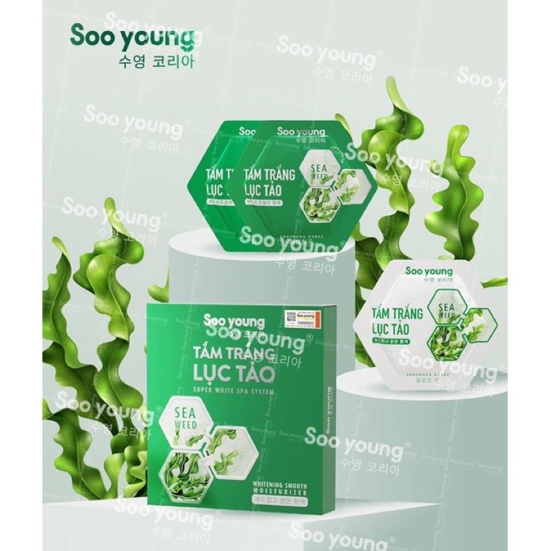 Ủ Trắng Lục Tảo Soo Young White Collagen Body Mask | BigBuy360 - bigbuy360.vn