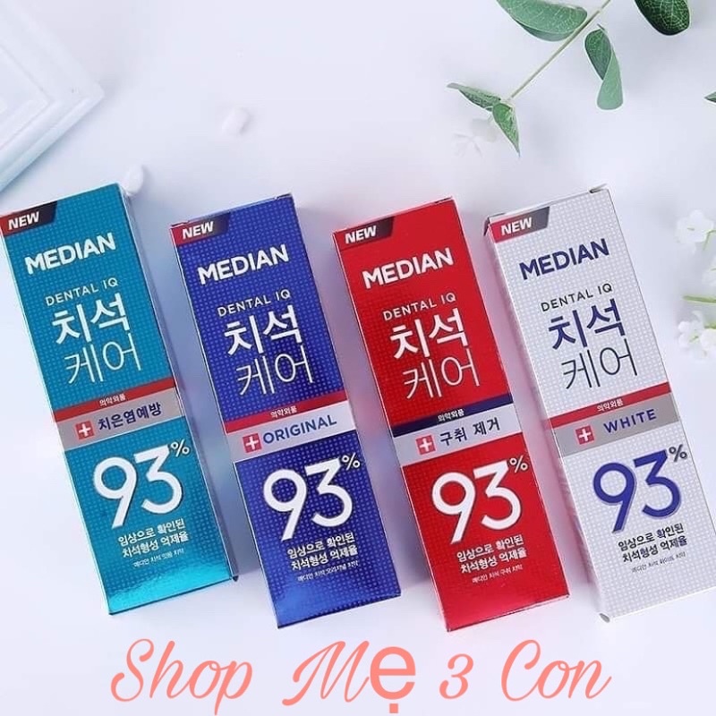 Kem đánh răng Median Hàn Quốc 120gram. Hàng chuẩn nội địa dùng siêu thích