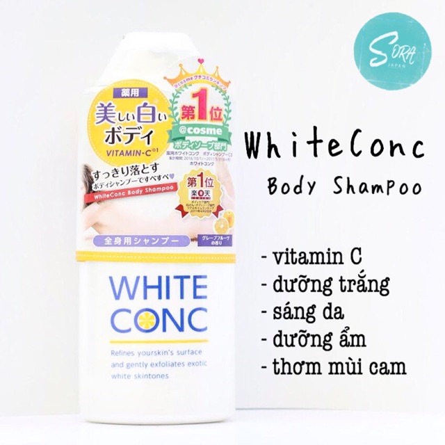 Sữa tắm trắng White ConC Body Vitamin C