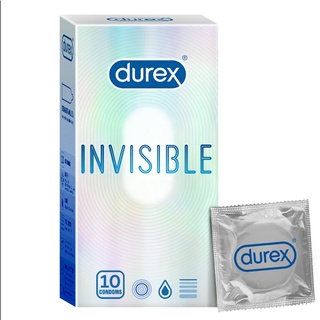 [Tặng 1 Hộp 3C] Bao cao su Durex Invisible Extra Thin Extra Sensitive, BCS Siêu Mỏng, Hộp 10 Cái