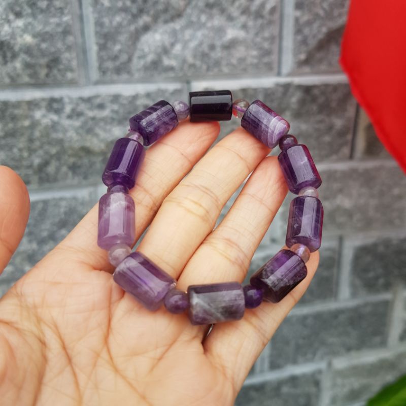 Vòng Tay Lu Thống Đa T.Anh Màu Tím
