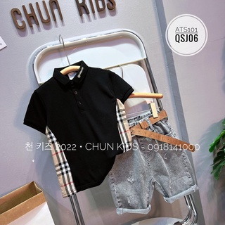 ÁO Polo BBR cổ thêu cho Bé