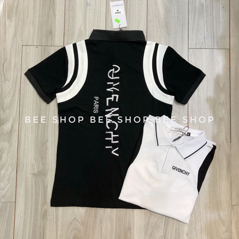 Áo polo Gvc chữ dọc, áo phông nam cổ bẻ - Bee Shop