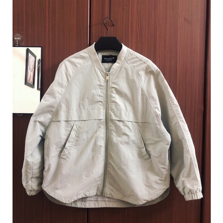 Áo bomber 2hand màu xanh mint nhạt