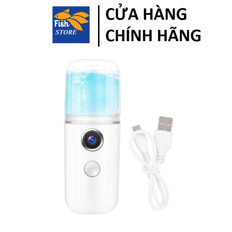 (Có Quà Tặng) Máy Phun Sương Cầm Tay Xịt Khoáng Nano - Bản Full Phụ Kiện Cáp Sạc - Cấp Ẩm Dưỡng Da Bổ Sung Khoáng