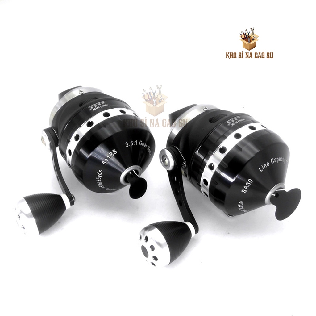 [SA30] Máy thu cước cho cần câu cá, ná bắn cá, máy thu cước SA30 cao cấp chất liệu thép, vòng tua lớn cho đường bay xa