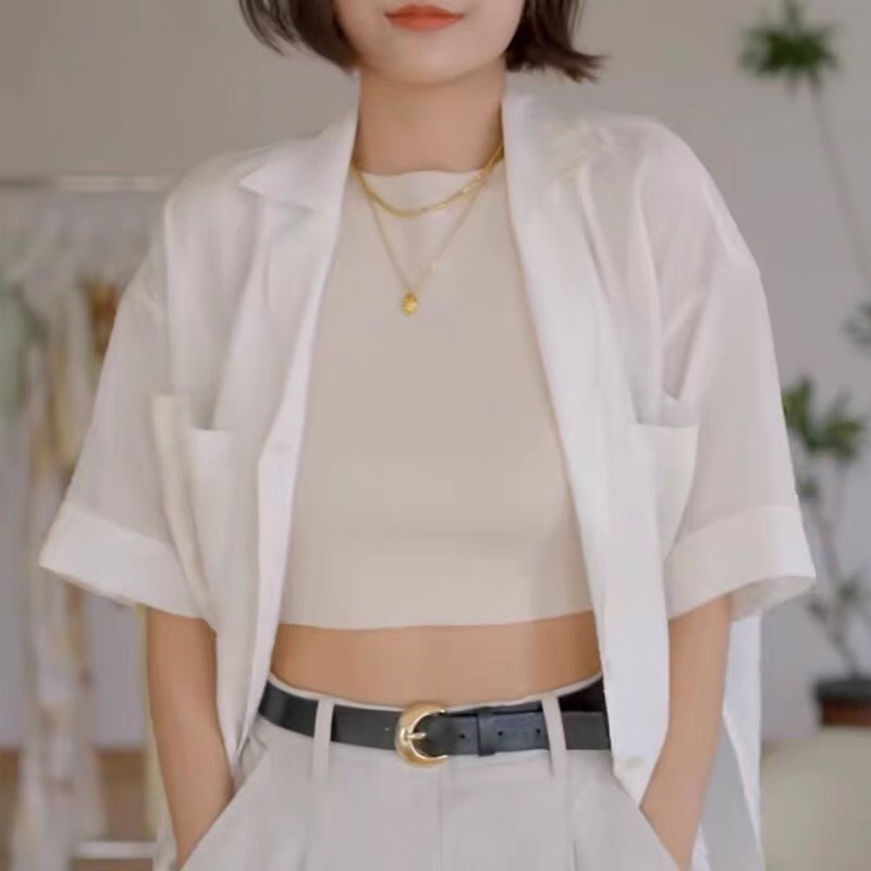 Áo khoác vest đũi xước nữ bigsize ngắn tay lỡ xẻ tà thắt eo tôn dáng, blazer ngắn thiết kế mặc đi chơi du lịch biển