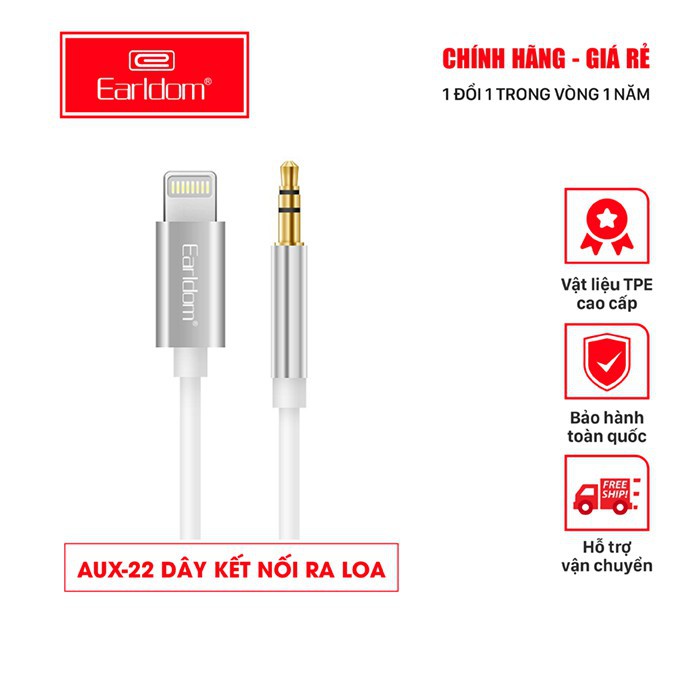Cáp Kết Nối Ra Loa (1 Đầu Lightning Và 1 Cổng 3.5mm) AUX-22