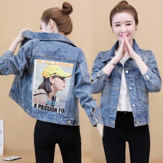 Áo jean nữ thời trang họa tiết phong cách QCNP1462