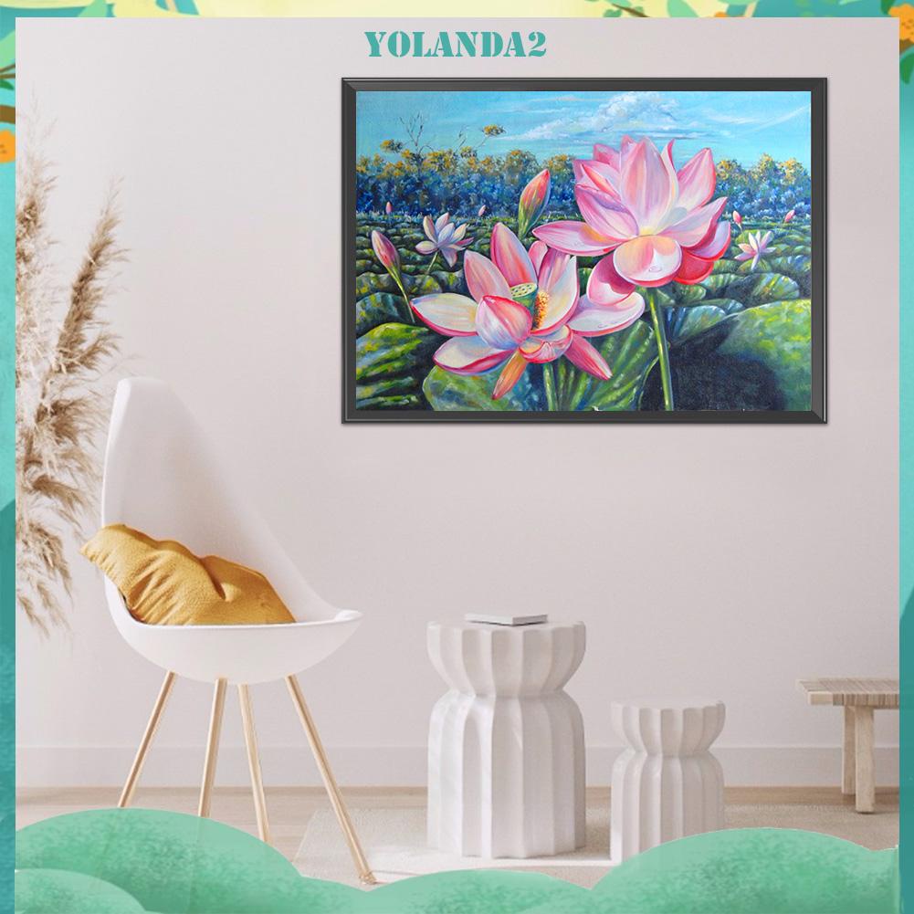 Toàn Bộ Tranh Thêu Chữ Thập Họa Tiết Hoa Sen 11CT