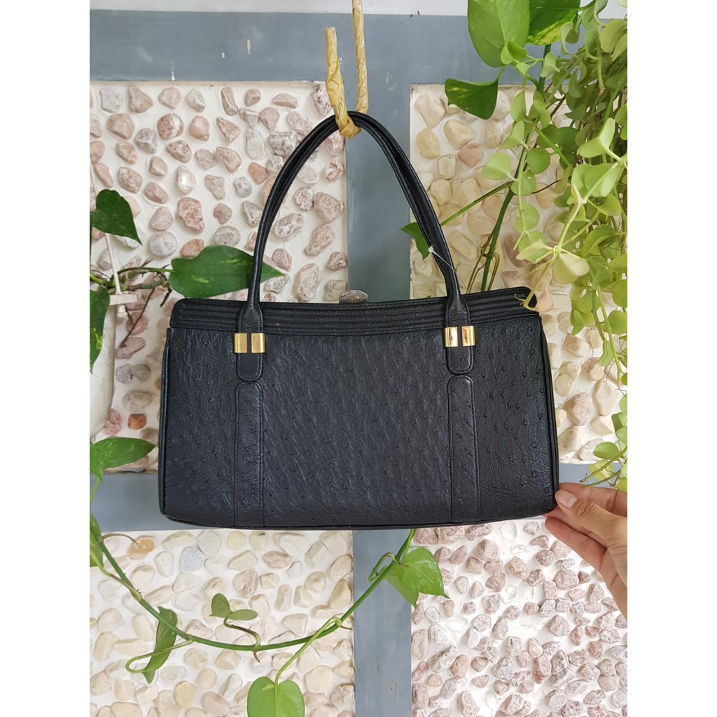 Túi siêu phẩm dự tiệc -- Da đà điểu