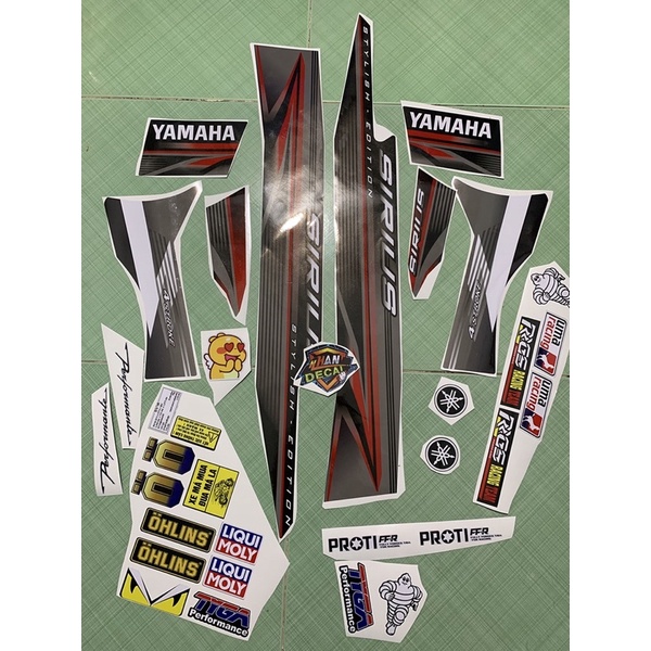 Tem sirius 110 chỉ đỏ , xám đỏ đen