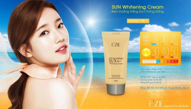 EZIE&lt;br&gt;Kem Dưỡng Trắng Da Chống Nắng E'zie(SPF50+ PA+++)